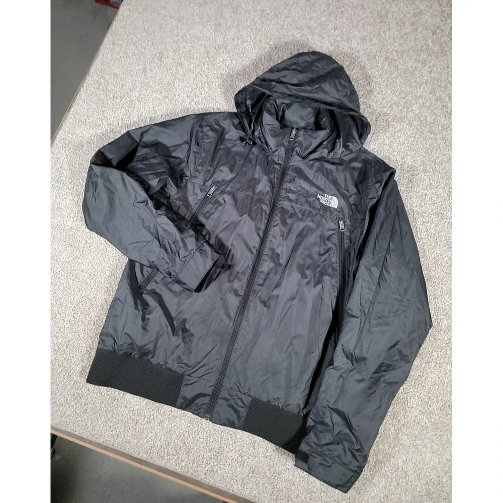 The North Face Jacket Size XL Black Mens Hooded Ski Full Zip Outdoors Trail Hike